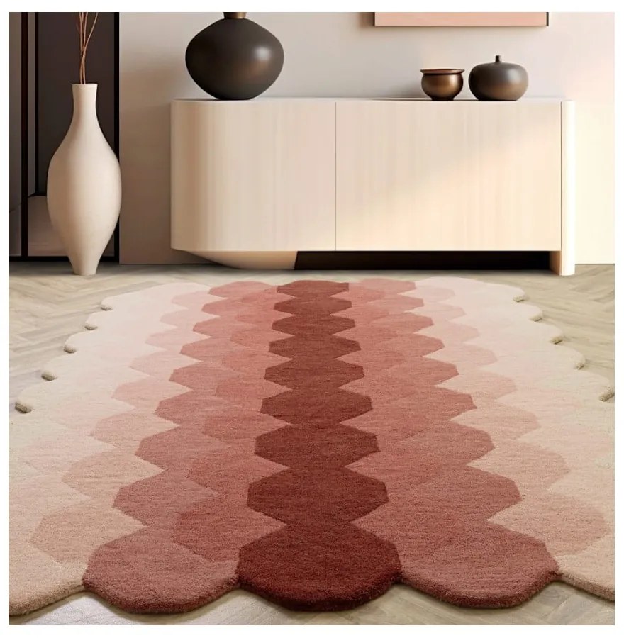 Covor roz din lână 160x230 cm Hive – Asiatic Carpets