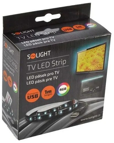 Solight WM504 - SET 2x Bandă LED RGB pentru TV cu telecomandă LED/USB 2x50cm