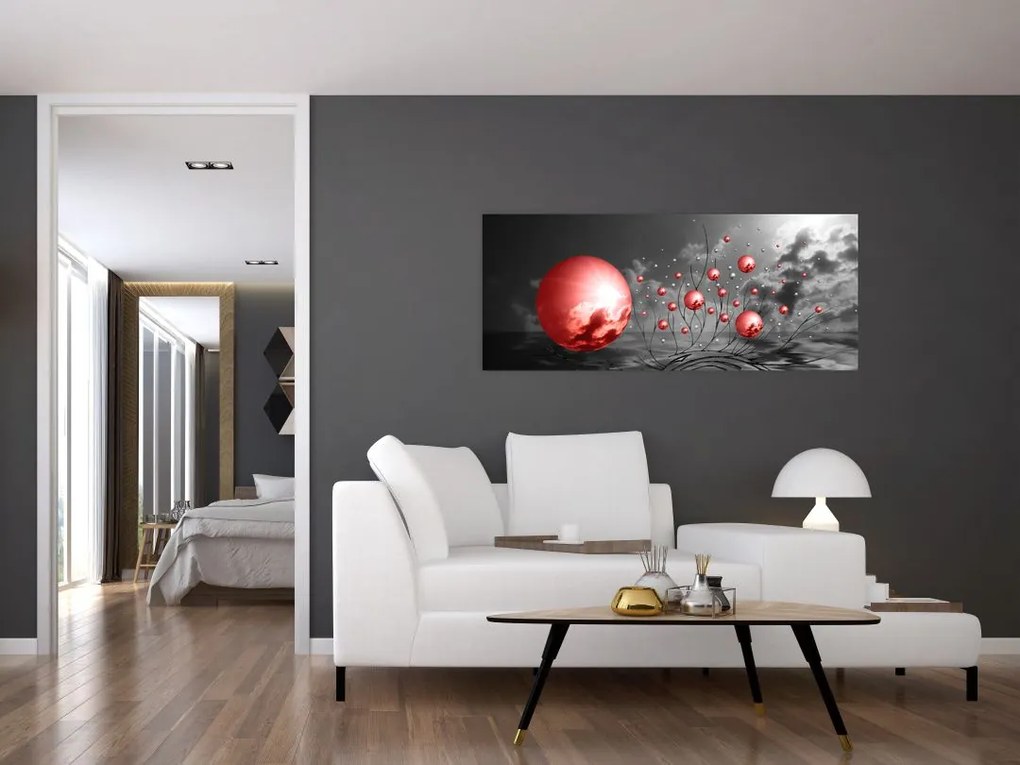Tabloul bilelor roșii (120x50 cm)