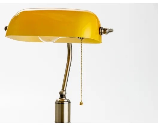 Lampă de masă Brilagi BANK OFFICE 1xE27/60W/230V alamă/portocaliu