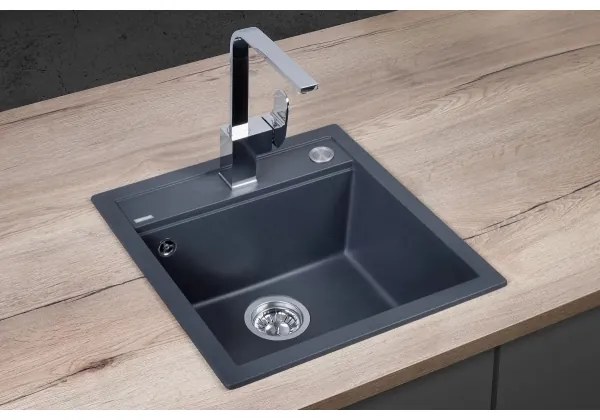 Chiuvetă de bucătărie CUBIS Concept DG00C50DG - 49x51 cm granit/ gri închis