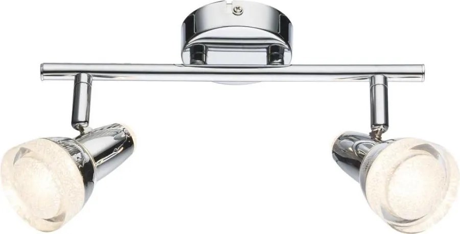 Globo 56134-2 - Spot LED ALASKA 2xLED/4W/230V crom lucios