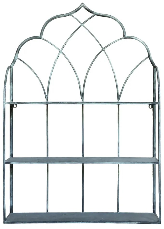 Etajera de perete din metal, cu 3 sertare, aspect vintage