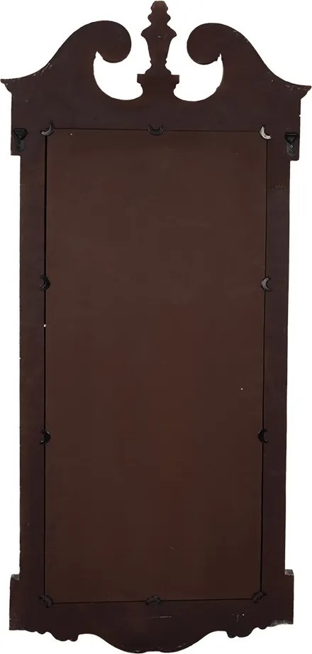 Oglinda de perete, verde, din lemn, aspect vintage, 65x3x145 cm