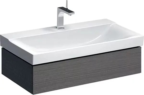 Dulap baza pentru lavoar suspendat Geberit Xeno2 gri 1 sertar 88 cm