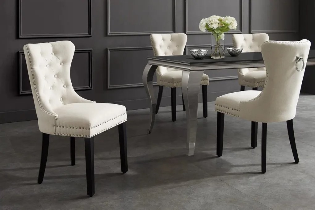 Set 2 scaune stil baroc Castle bej