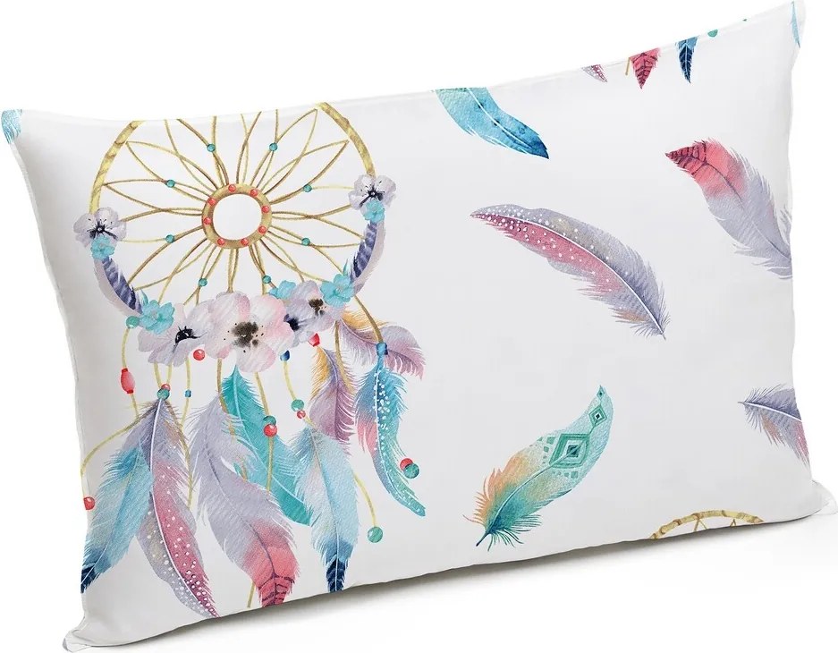 Set Alcam perna microfibra 50x70 cm si pilota matlasata 140x200 cm, Dream Catcher