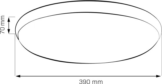 Plafonieră LED LIBRA, 24 W, 230 V, 4000 K, Ø 39 cm, auriu