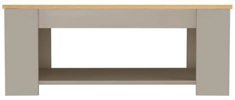 Măsuță de cafea gri cu aspect de lemn de stejar 105x47 cm Emerald – Støraa