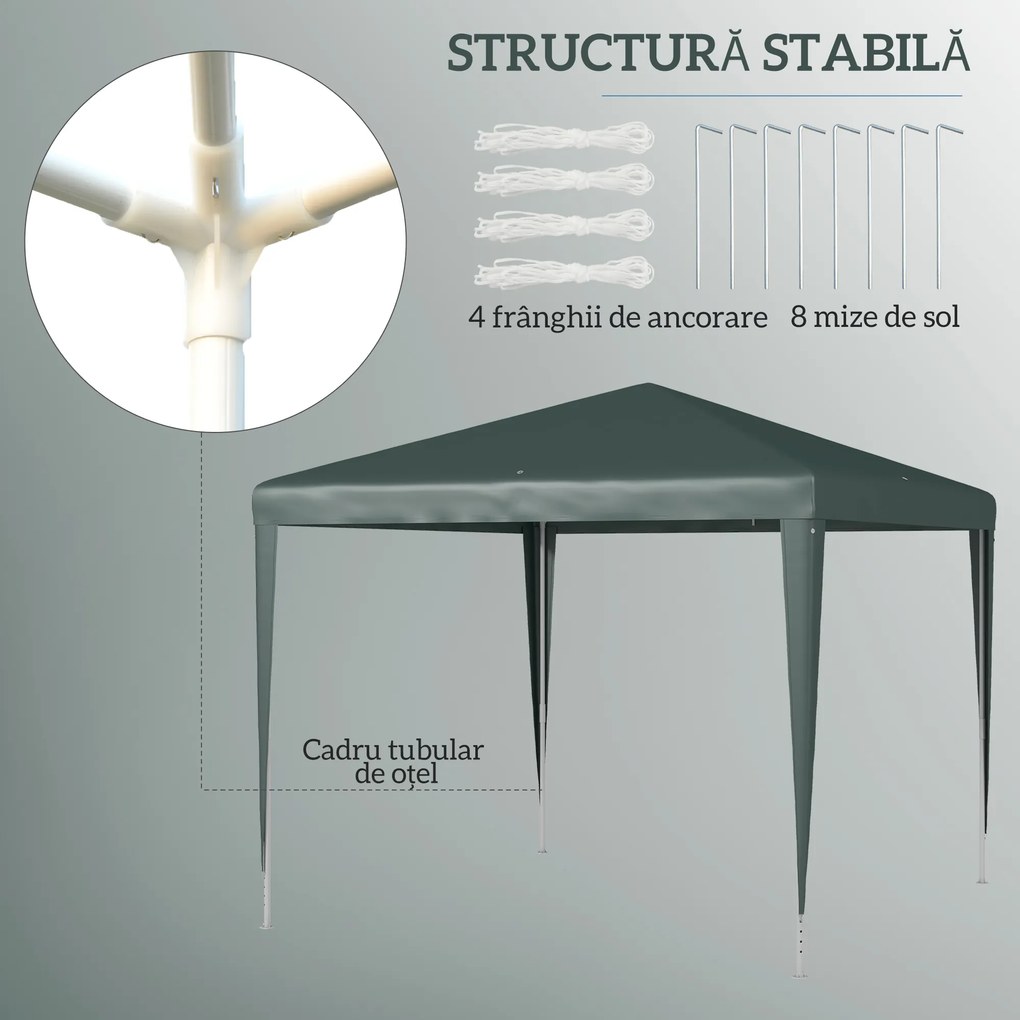 Outsunny Foisor de Gradina 3x3 Impermeabil | Aosom Romania