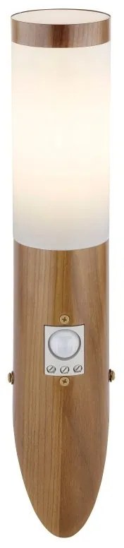 Aplica de perete pentru iluminat exterior cu senzor de miscare IP44 Boston maro