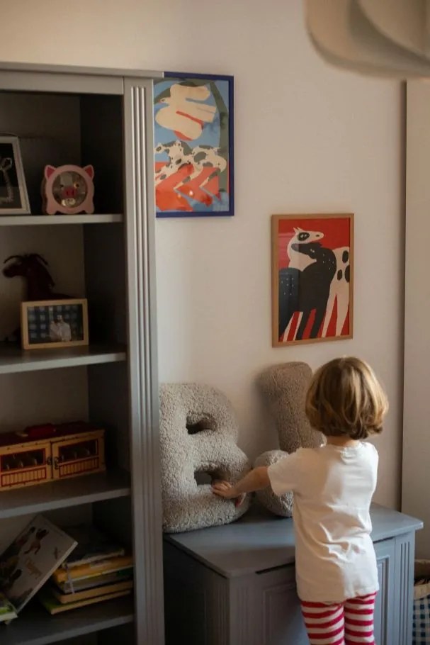 Biblioteca eleganta Ines gri H180 cm