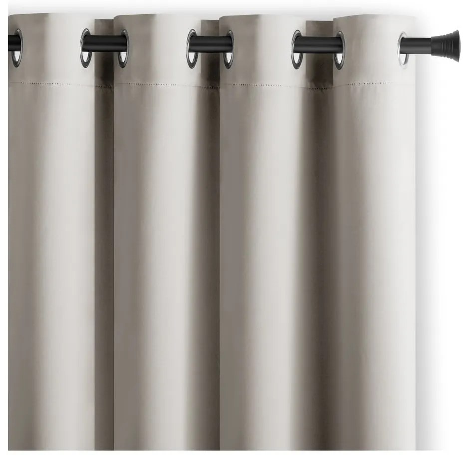 Draperie bej termoizolantă/dimout (semi-opacă) 140x270 cm Kierra – Restilo