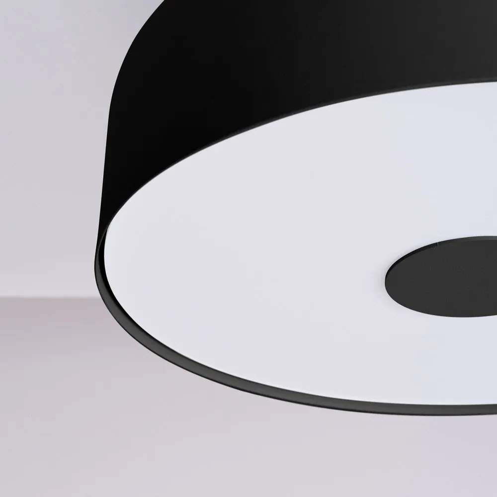 Plafonieră neagră ø 30 cm Blacko – Sollux