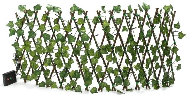 Instalație LED solară Aigostar 56xLED/2x0,4m IP65 alb cald iederă