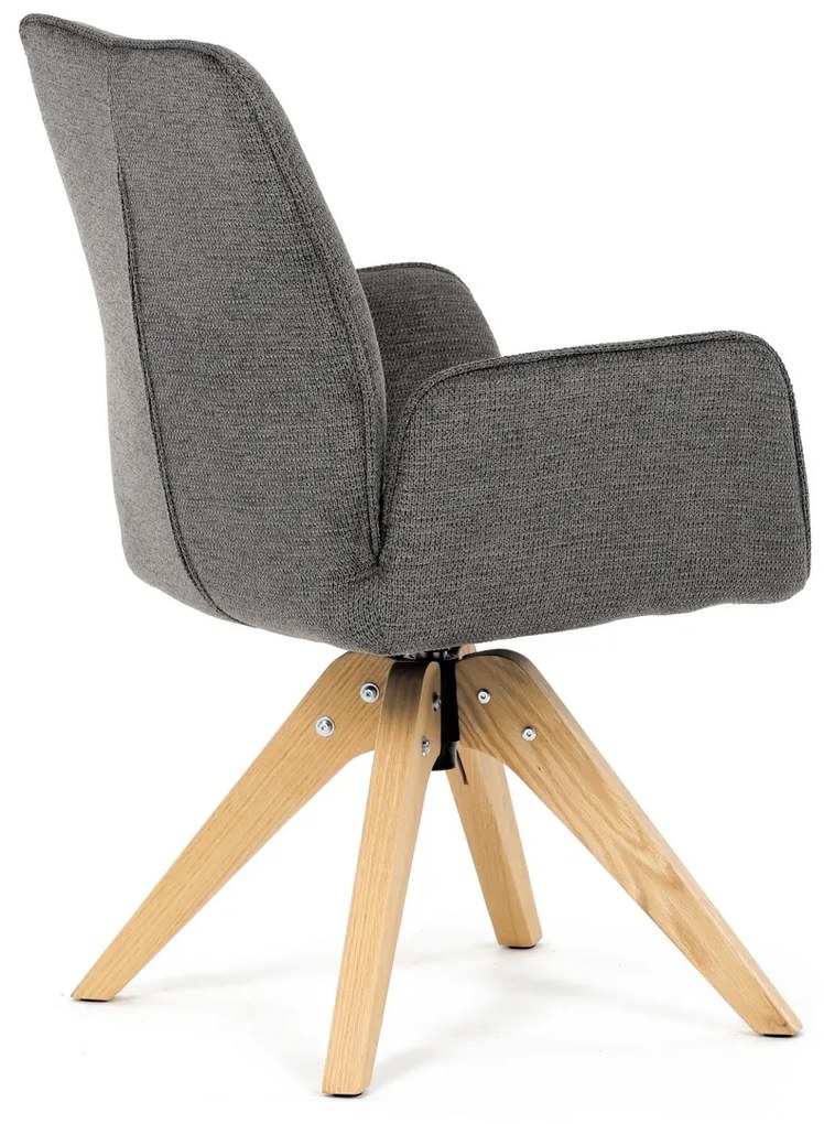 Scaun de sufragerie DCH-C2148 GREY2 cu materialimpermeabil