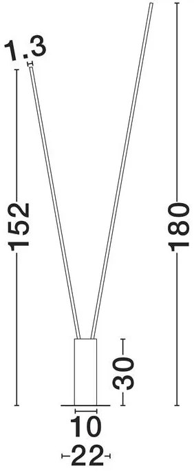 Lampadar/Lampa de podea LED stil minimalist KIMOLIA alb