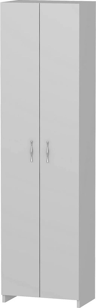 Dulap ATLANTIS, alb, PAL melaminat, cu 2 usi, 49x30x182 cm