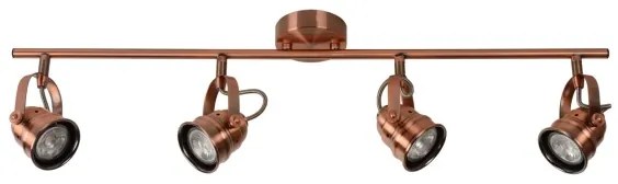 Lucide 77974/20/17 - Spot LED CIGAL 4xGU10/5W/230V de cupru