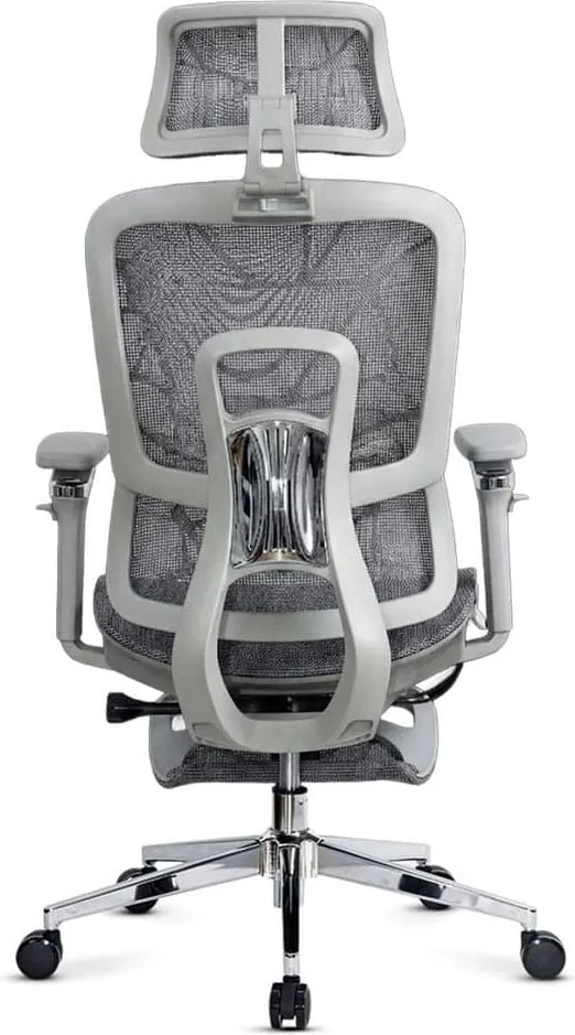 Scaun ergonomic SYYT 9520 gri, brațe 4D și șezut reglabil