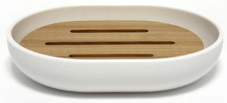 Săpunieră albă din plastic Smart – douceur d'intérieur