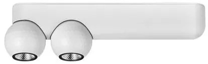 Plafoniera cu 2 Spoturi LED stil minimalist 3000K NOTIC alb
