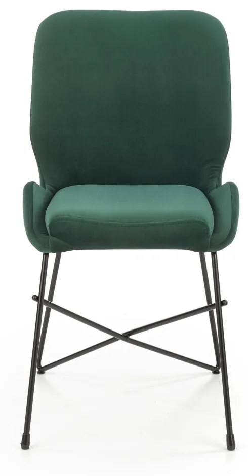 Scaun K454 catifea verde – H83 cm