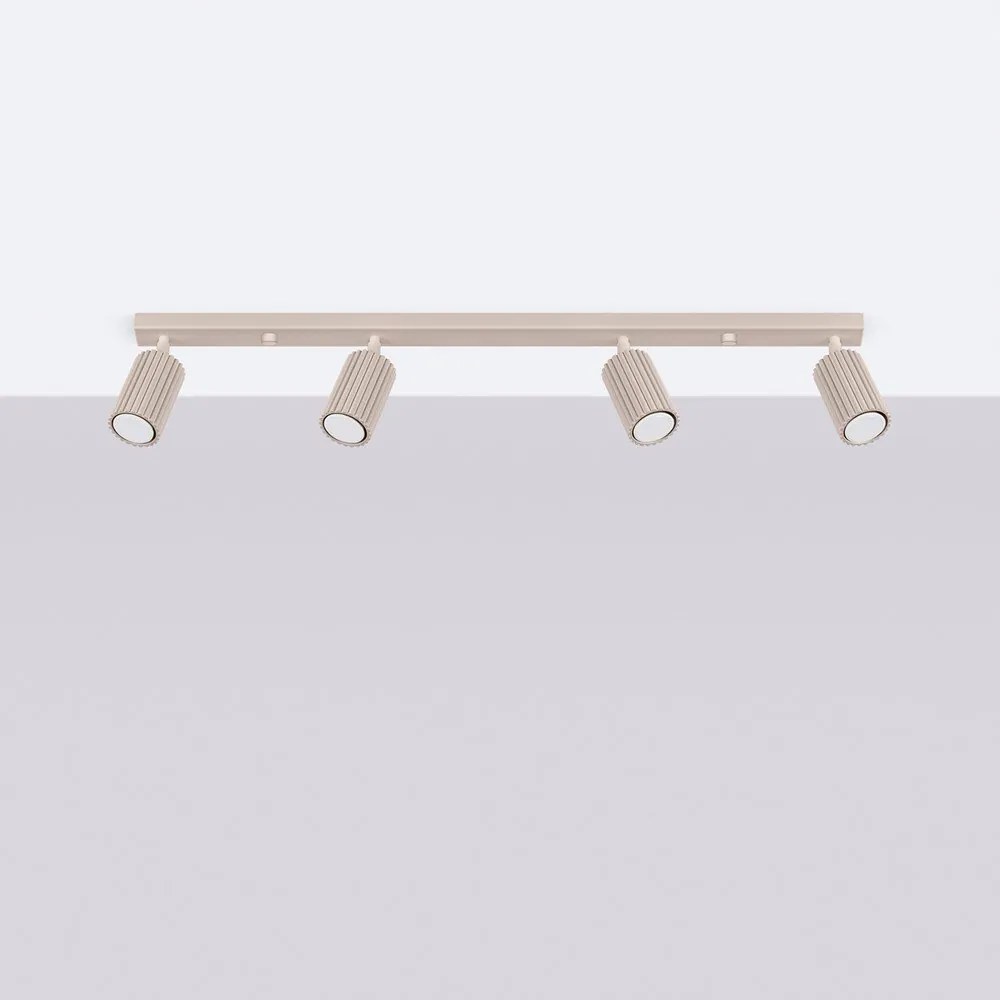 Spot taupe din metal 6,5x81 cm Gleam – Sollux