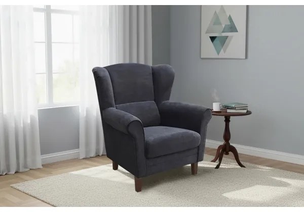 Fotoliu cu aripi GALA antracit