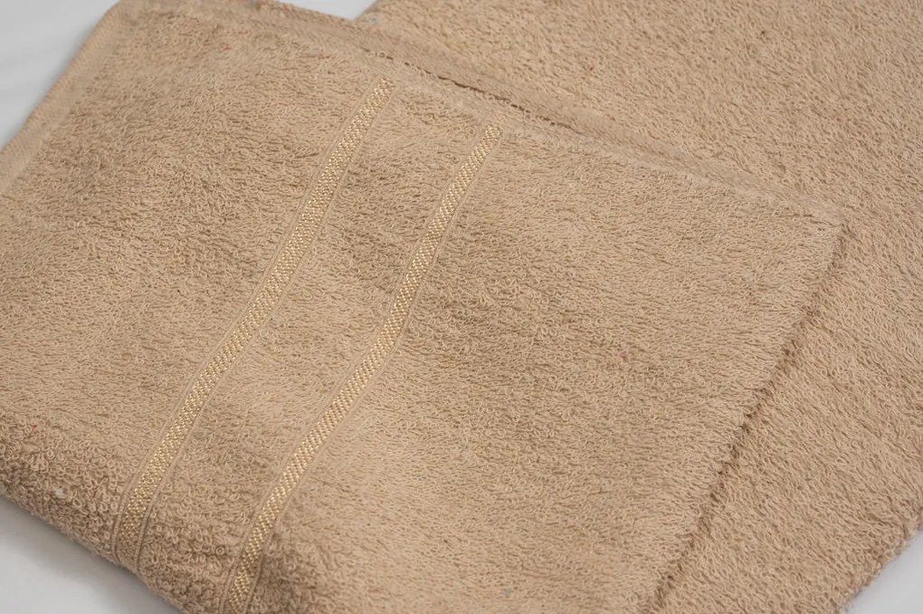 Prosop din bumbac Culoare Bej, DONNA 70X120 cm