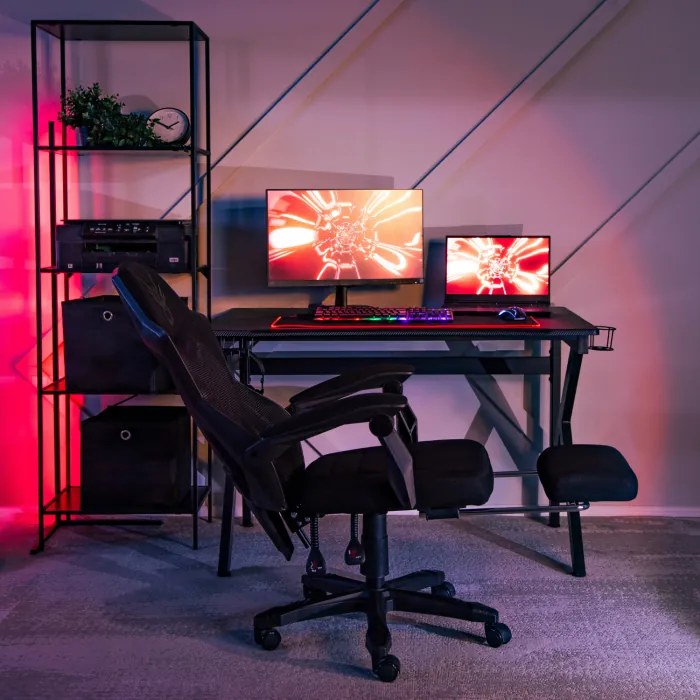 JAKS Scaun de gaming BING negru