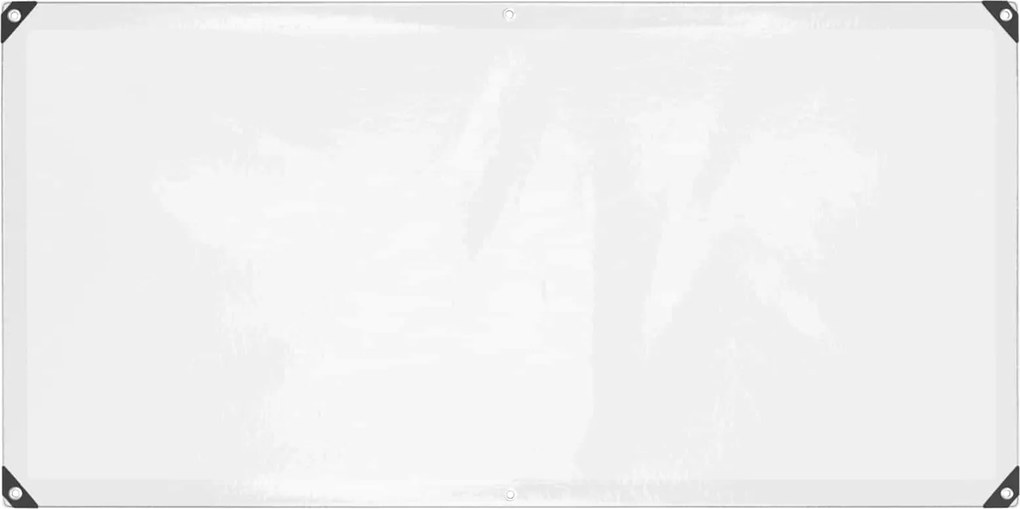 vidaXL Împătură cu ochiuri Transparent 1 x 2 m Polietilenă