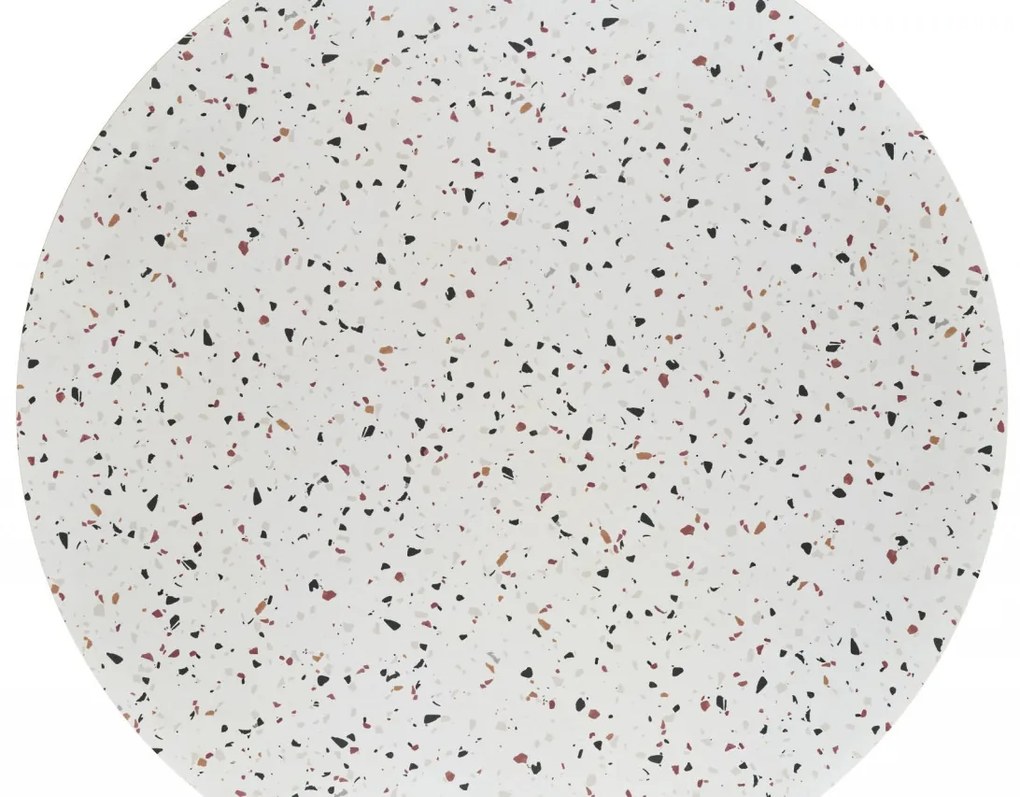 Masa rotunda Aramis terrazzo/alb ø120/h76 cm