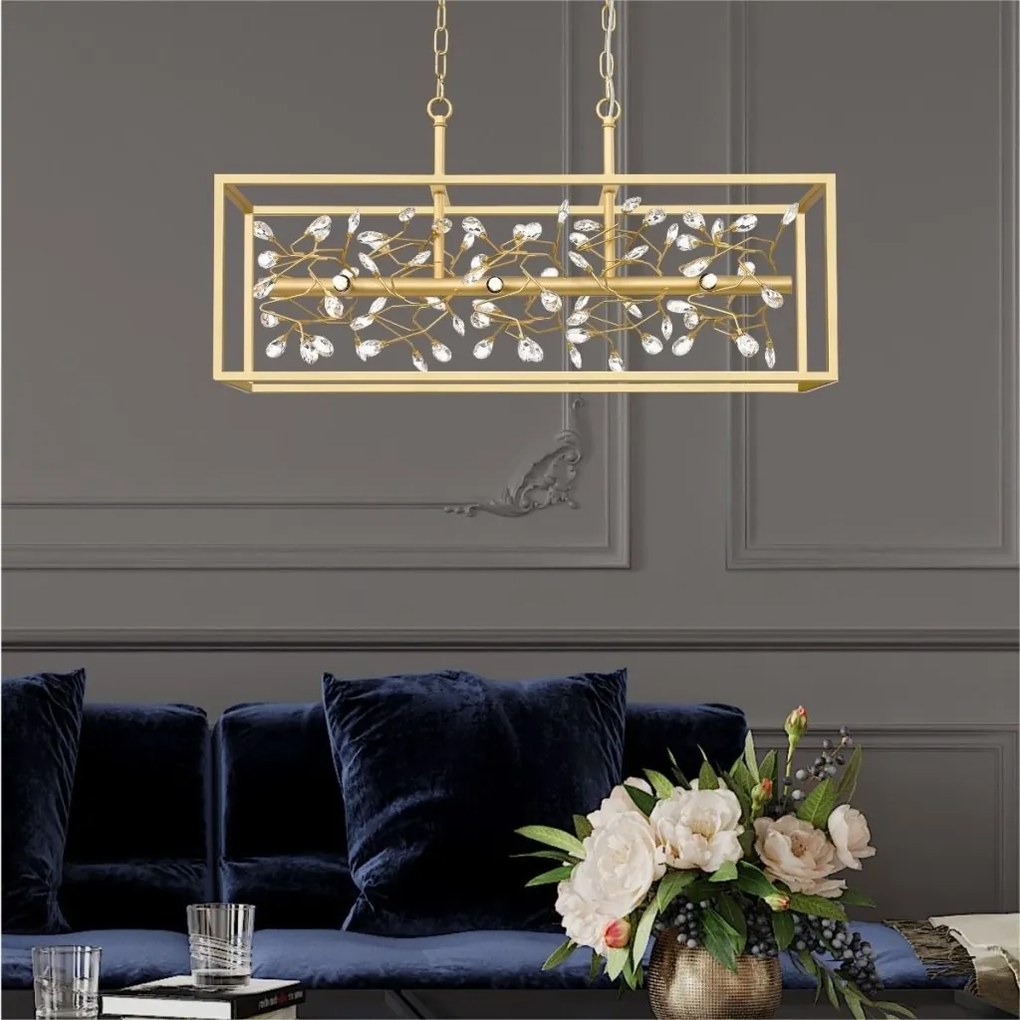 Lustra eleganta design modern Spring auriu