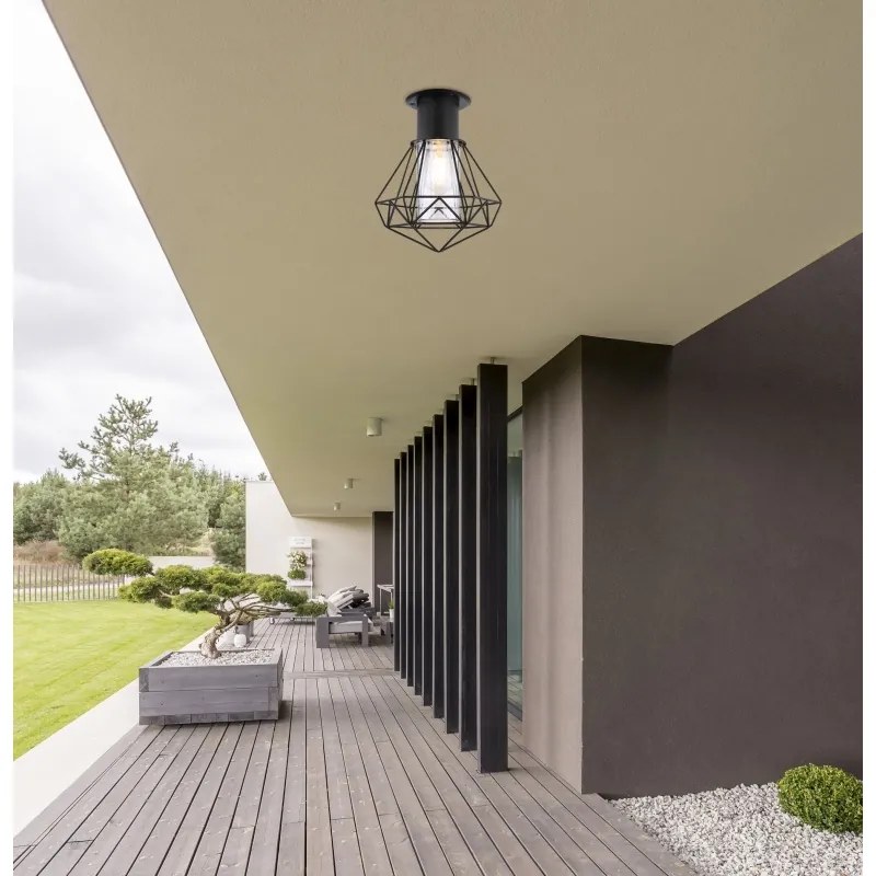 Stalp mic pentru iluminat exterior design modern, IP44 HORACE 31358 GL