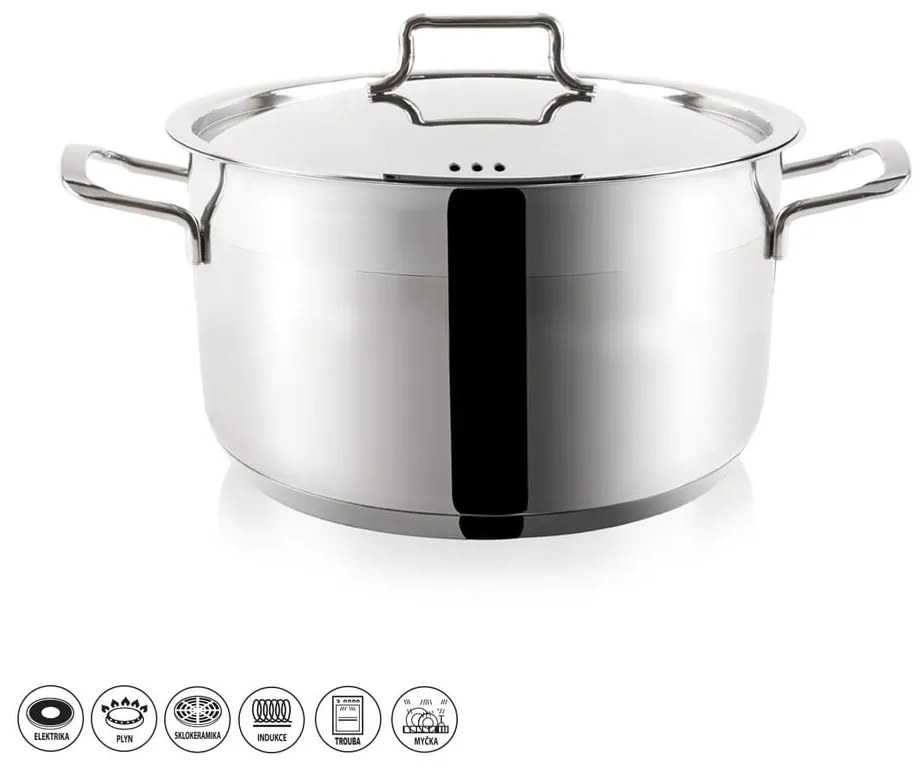 Oală inoxidabilă cu capac Orion Anett, 6,2 l