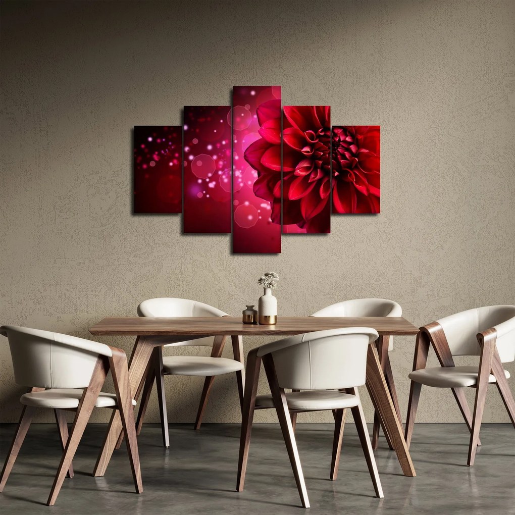 Tablou cu floare roșie (150x105 cm)