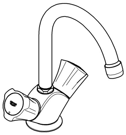 GROHE 21375001 - Baterie pentru lavoar COSTA L, crom lucios