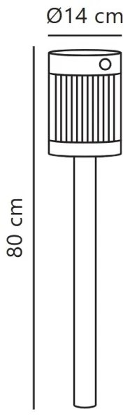 Nordlux - Lampă solară LED COUPAR LED/3,2W/5V IP44 neagră