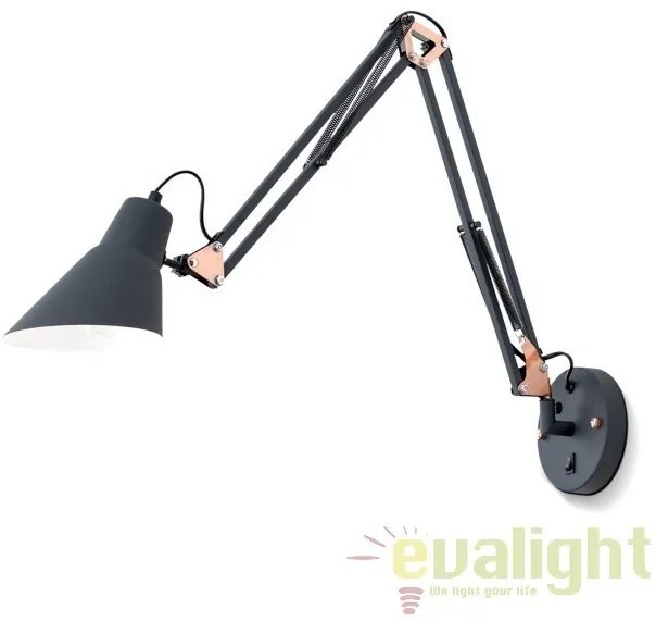 Aplica cu brat articulat Bachelor WA 2-1347 schwarz-cu OR