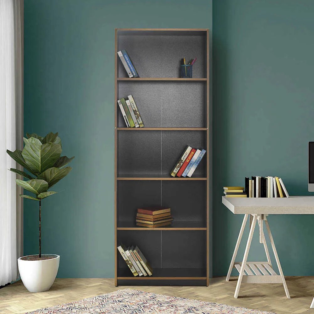 Biblioteca Adore Modern, 5 rafturi, 64x182x26 cm