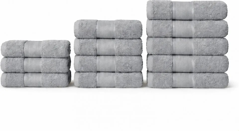 Set 12 Prosoape 100% Bumbac – Ușoare &amp; Absorbante, Ideale pentru Uz Zilnic