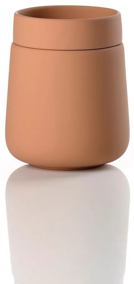 Organizator de baie portocaliu pentru dischete demachiante din gresie ceramică Nova One – Zone