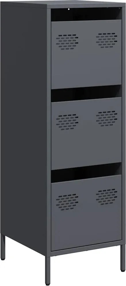 vidaXL Dulap înalt, antracit, 39x35x103,5 cm, oțel