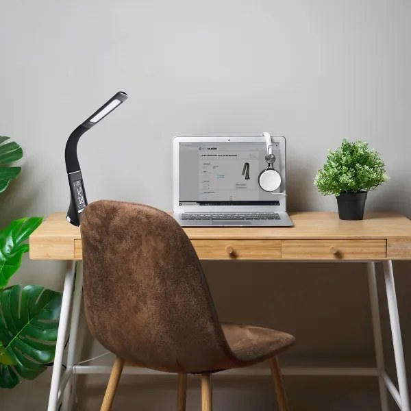 Lampă de masă dimmabilă LED cu display GALA 1xLED/6W/230V