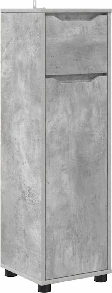 vidaXL Dulap de Baie Gri din beton 30,5 x 30 x 101 cm Lemn compozit