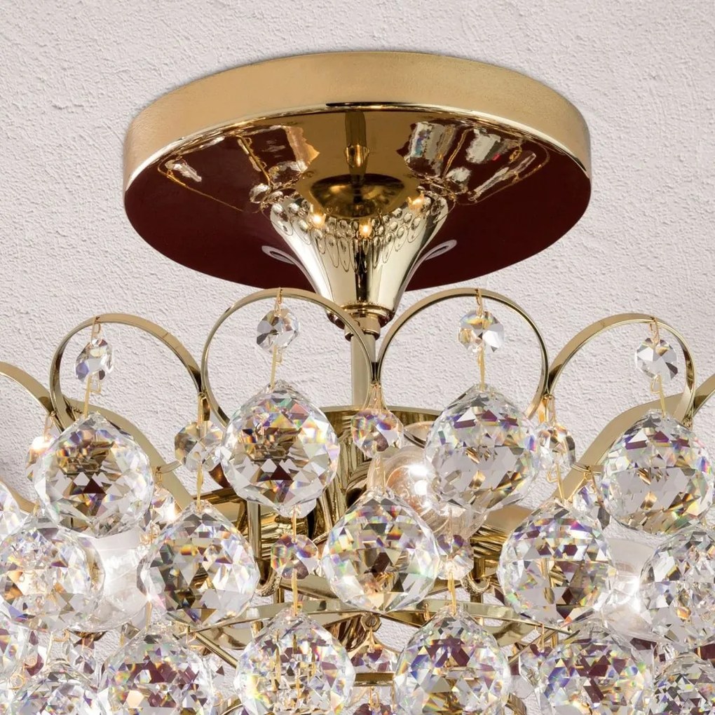 Lustra cristal Asfour, KRISTALL KLASSISCH auriu 40cm
