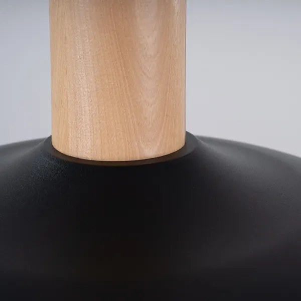 Lustră pe cablu Sollux SL.1324 INDY 1xE27/15W/230V negru