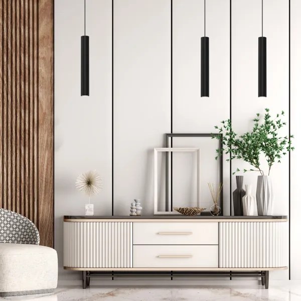 Lustră pe cablu HUDSON 1xGU10/8W/230V neagră