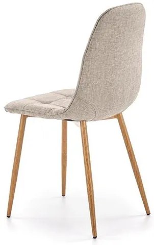 Scaun bej MOLDE 316 cu picioare din otel